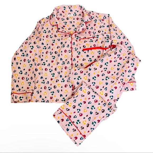 BedHead FIERCE LONG SLEEVE CLASSIC WOVEN COTTON PJ SET Women’s Size Large - Picture 2 of 16